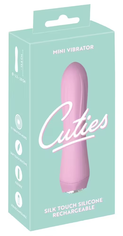 Cuties mini vibrator rose 13,6cm 10 modes