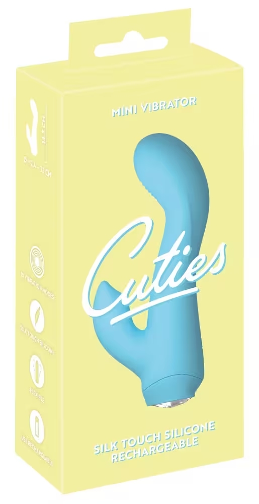 Cuties mini rabbit bleu G-spot 13,6cm