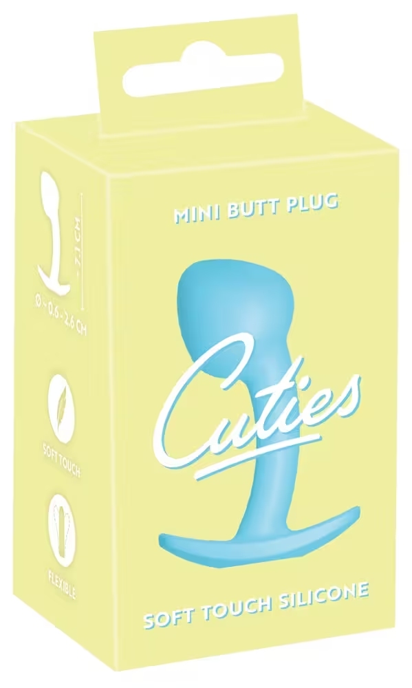 Cuties mini plug spirale bleu 7cm