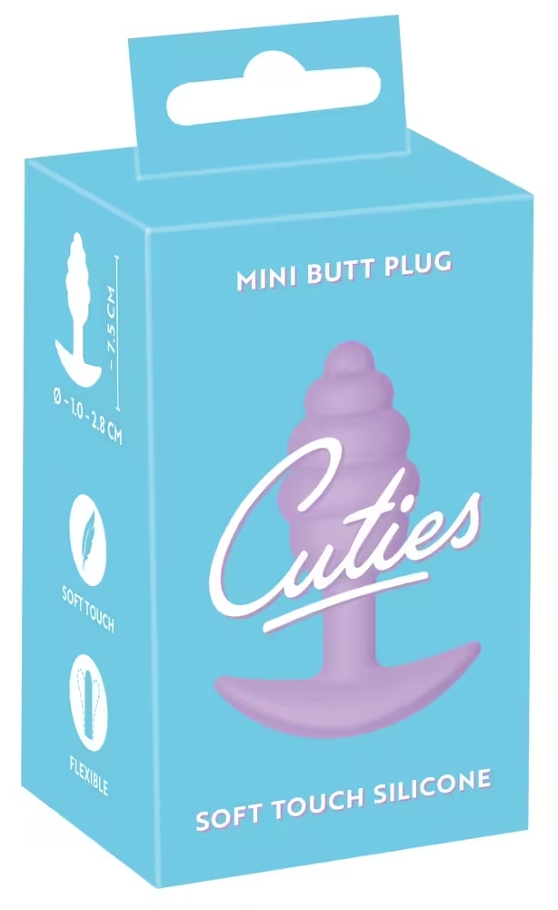 Cuties mini plug spirale violet 7,5cm