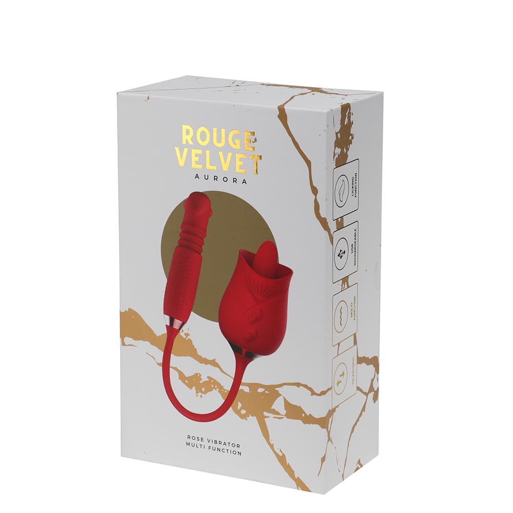 Rouge Velvet Aurora — Rose Vibrator Multi Function