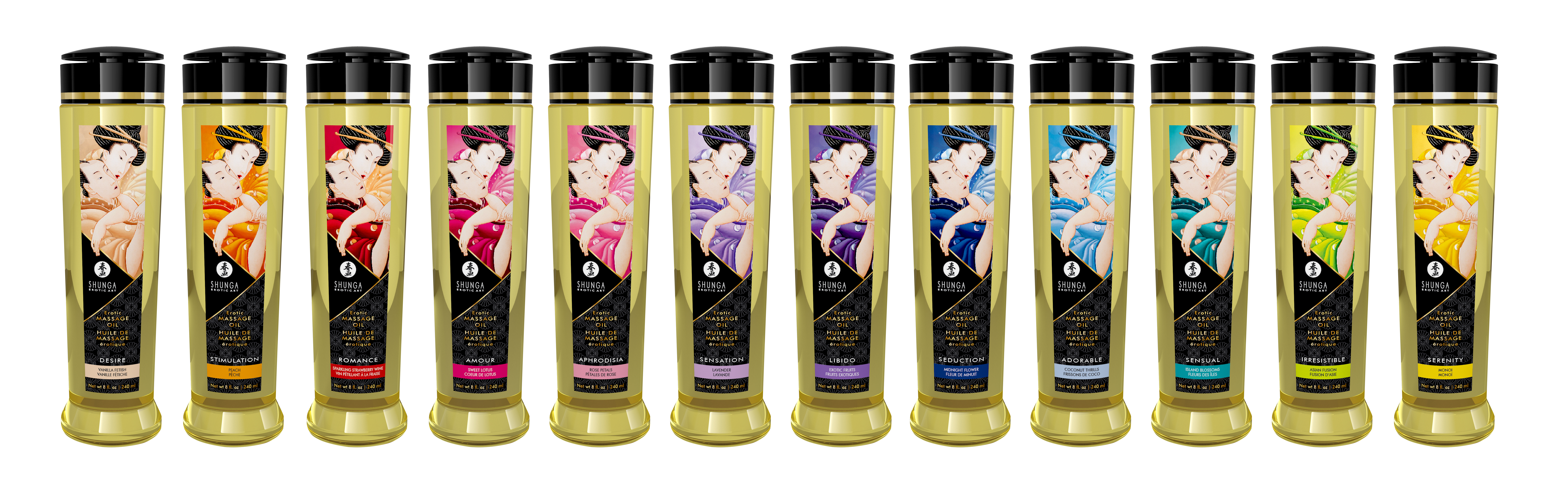 Huiles de massage Shunga