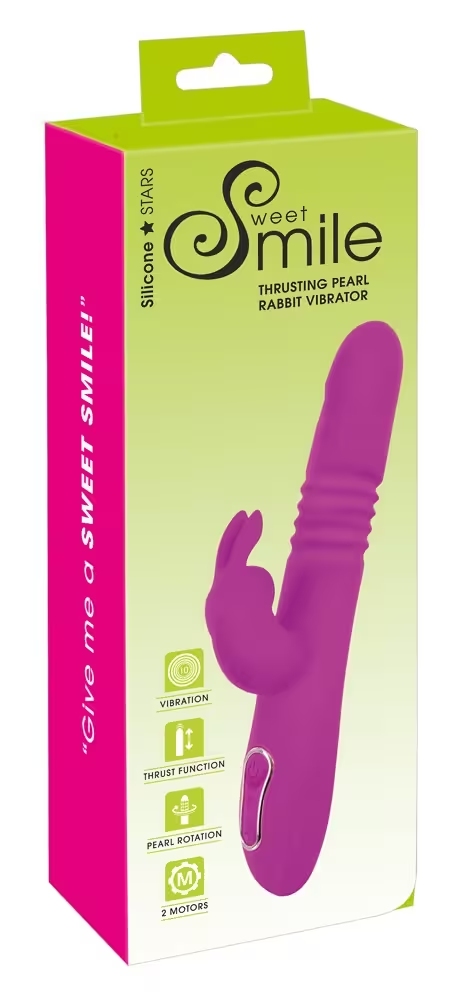 Smile Thrusting Pearl Rabbit Violet