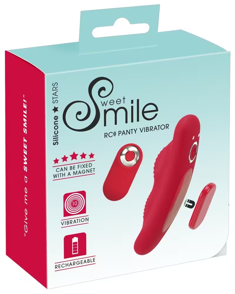 Smile RC Panty Vibrator Magnétique Rouge